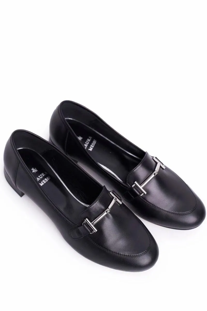 Outlet Damskie Półbuty Czarne 2121 Damskie Półbuty Skórzane|Mokasyny Damskie Skórzane