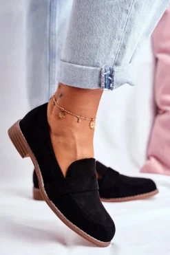 New Boto Damskie Półbuty Zamszowe Czarne Cintra