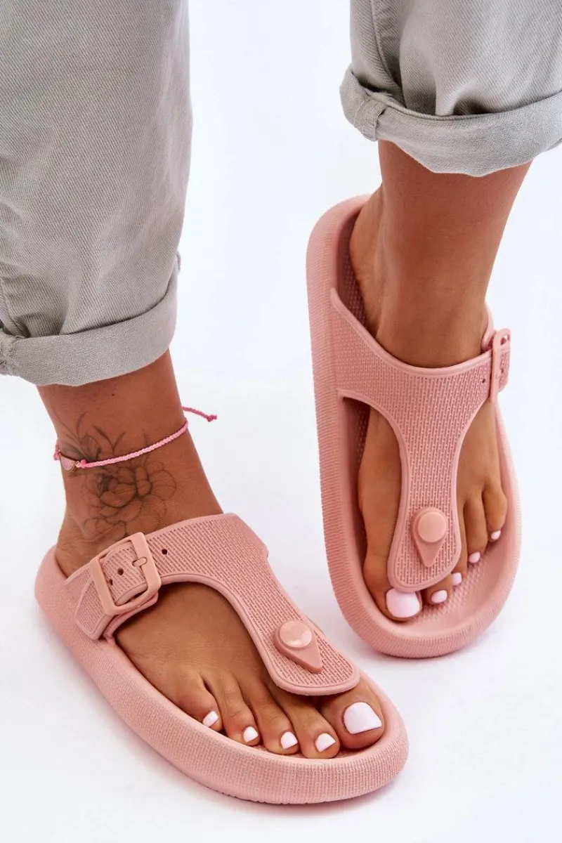 Sale Damskie Piankowe Japonki Różowe Apolla Damskie Klapki Damskie Japonki|Klapki Na Platformie