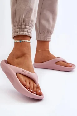 Online Damskie Piankowe Klapki Japonki Big Star NN274A650 Różowe Damskie Klapki Damskie Big Star|Klapki Basenowe