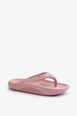 Online Damskie Piankowe Klapki Japonki Big Star NN274A650 Różowe Damskie Klapki Damskie Big Star|Klapki Basenowe