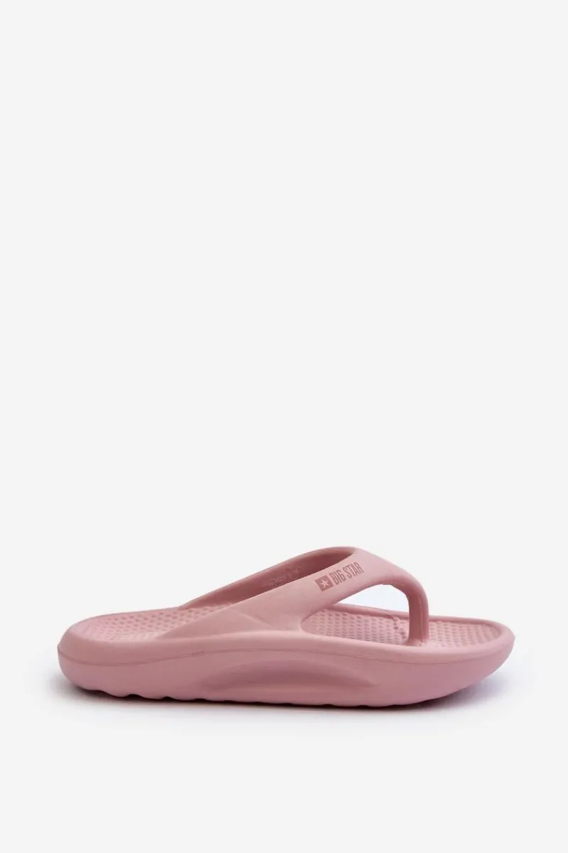 Online Damskie Piankowe Klapki Japonki Big Star NN274A650 Różowe Damskie Klapki Damskie Big Star|Klapki Basenowe