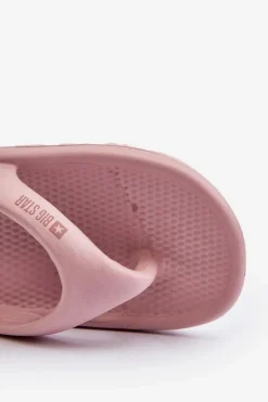 Online Damskie Piankowe Klapki Japonki Big Star NN274A650 Różowe Damskie Klapki Damskie Big Star|Klapki Basenowe