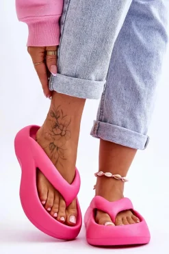 Klapki Basenowe|Klapki Damskie Japonki>Boto Damskie Piankowe Klapki Japonki Różowe Roux