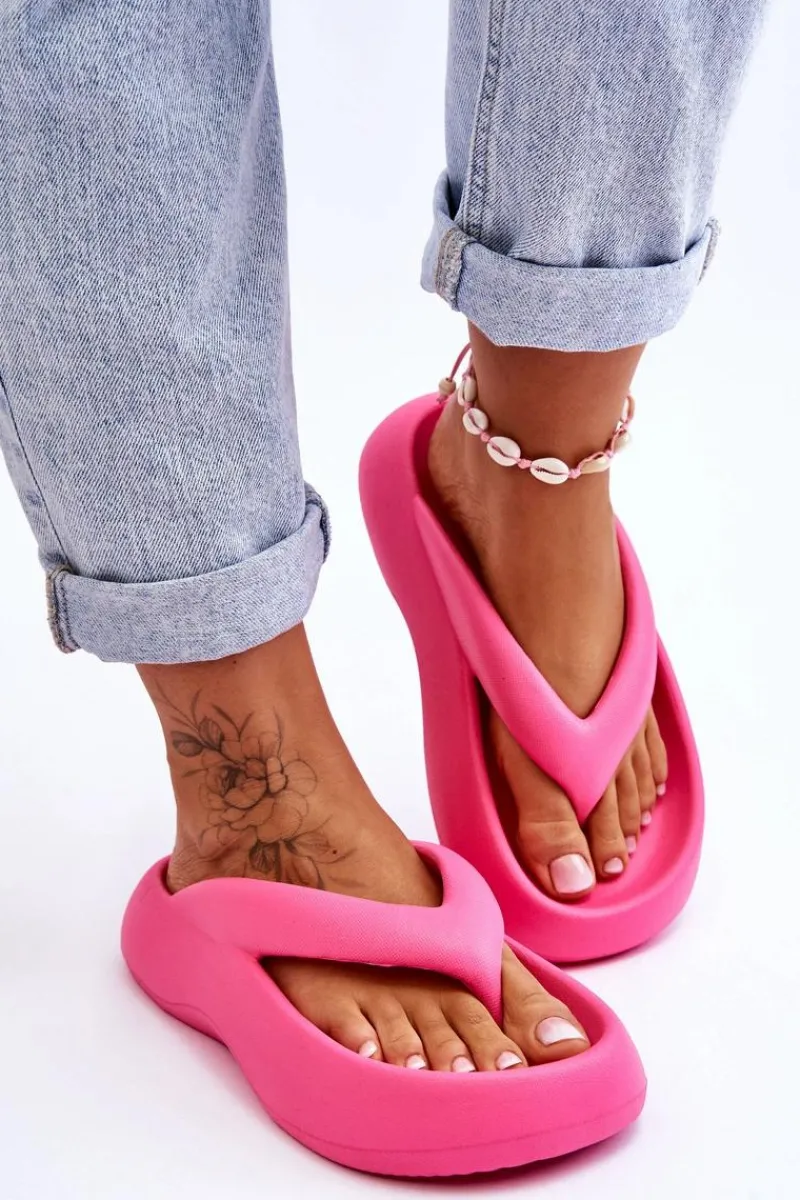 Klapki Basenowe|Klapki Damskie Japonki>Boto Damskie Piankowe Klapki Japonki Różowe Roux