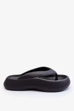 Sale Damskie Piankowe Klapki Japonki Czarne Roux Damskie Klapki Basenowe|Klapki Damskie Japonki