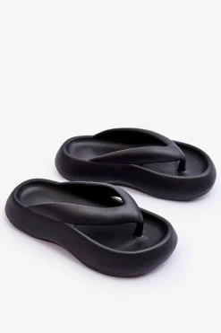 Sale Damskie Piankowe Klapki Japonki Czarne Roux Damskie Klapki Basenowe|Klapki Damskie Japonki