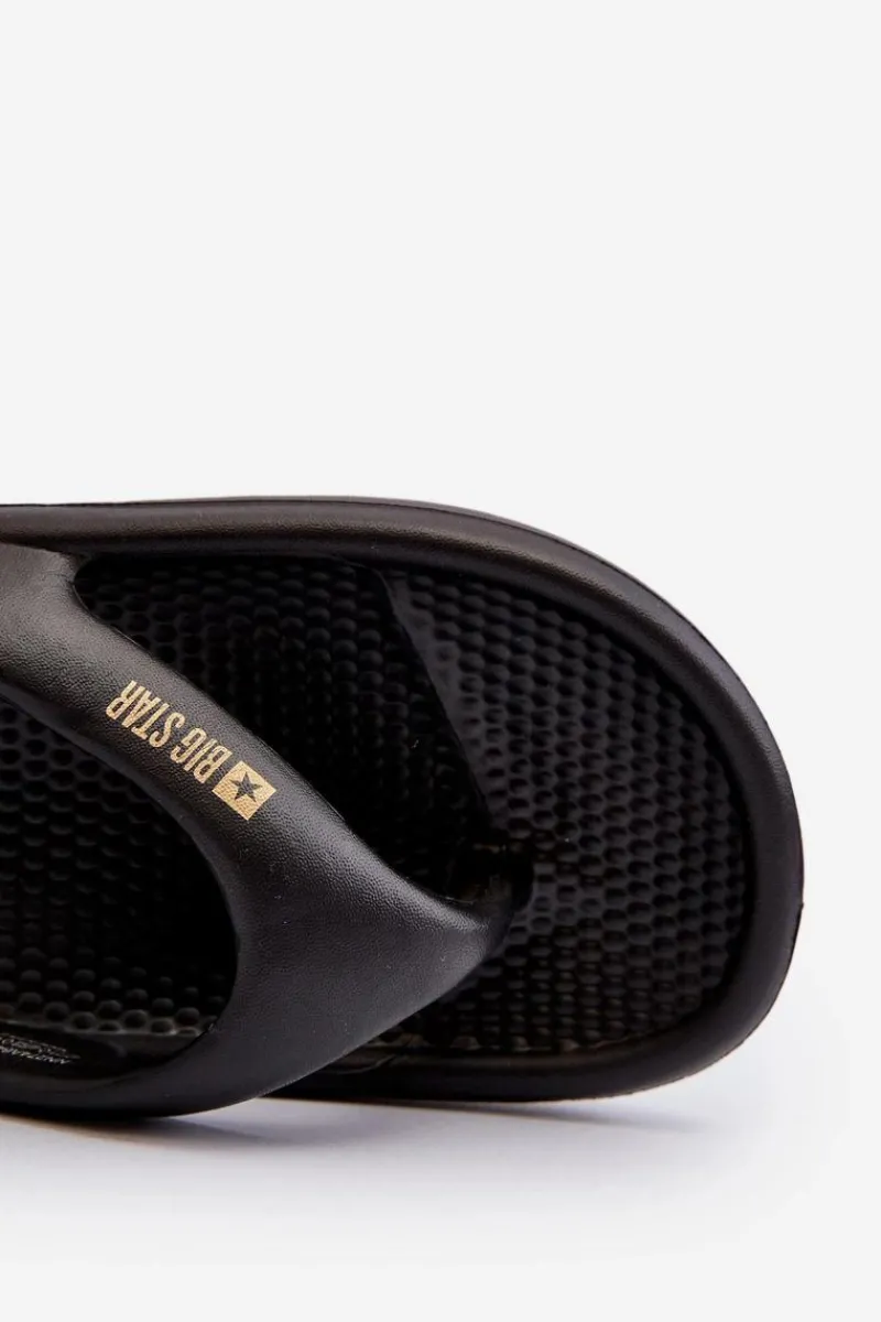 Klapki Damskie Big Star|Klapki Basenowe>Big Star Shoes Damskie Piankowe Klapki Japonki Big Star NN274A649 Czarne