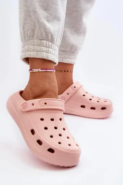 Klapki Basenowe|Klapki Na Platformie>Boto Damskie Piankowe Klapki Różowe Ilariana