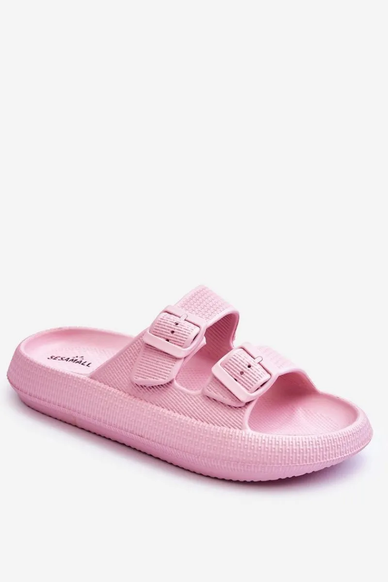 Klapki Basenowe|Klapki Damskie Klasyczne>Boto Damskie Piankowe Klapki Z Paskami Różowe Sharmen
