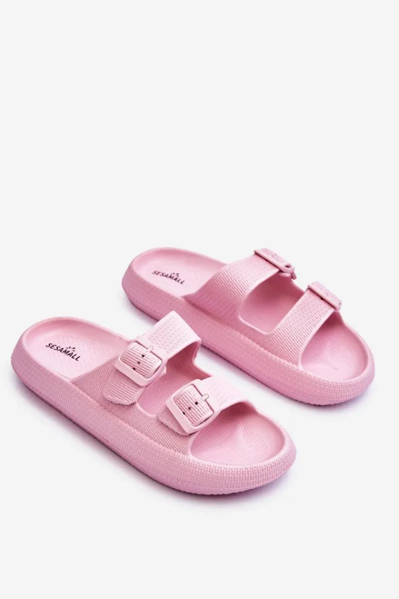 Klapki Basenowe|Klapki Damskie Klasyczne>Boto Damskie Piankowe Klapki Z Paskami Różowe Sharmen