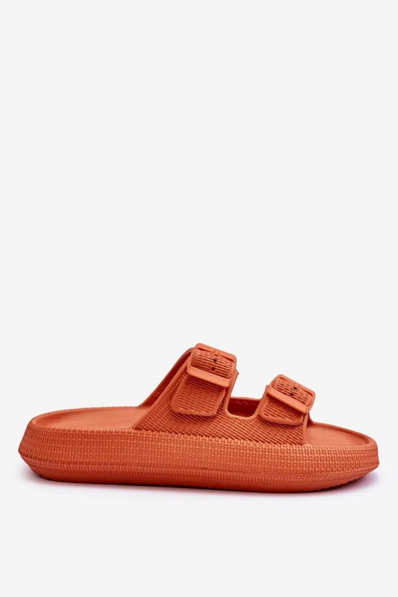 Klapki Basenowe|Klapki Damskie Klasyczne>Boto Damskie Piankowe Klapki Z Paskami Pomarańczowe Sharmen