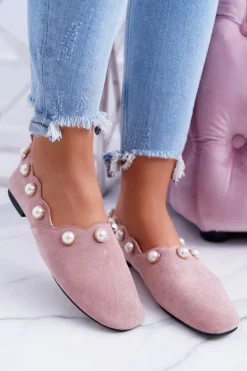 Baleriny Klasyczne>Boto Damskie Różowe Baleriny Lu Boo Milis