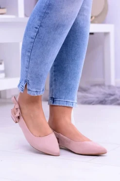 Outlet Boto Damskie Różowe Baleriny w Szpic Howla