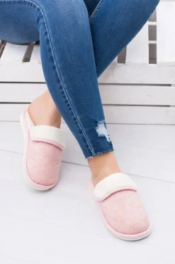 Sale Boto Damskie Różowe Domowe Klapki Papcie Sleepy