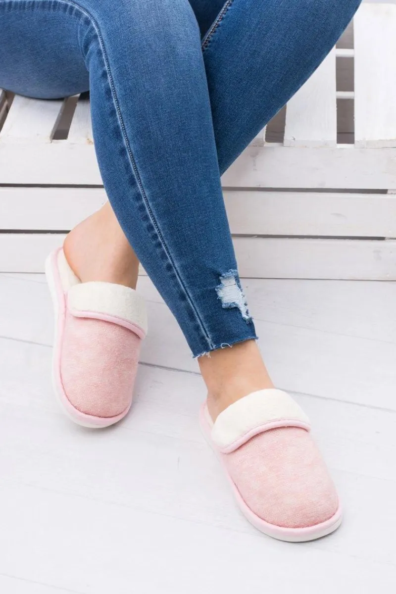 Sale Boto Damskie Różowe Domowe Klapki Papcie Sleepy