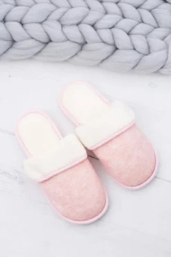 Sale Boto Damskie Różowe Domowe Klapki Papcie Sleepy