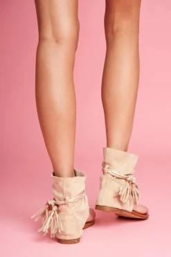 Sandały Płaskie>Boto Damskie Sandałki Japonki Z Cholewką Beżowe SL1011 Madrit