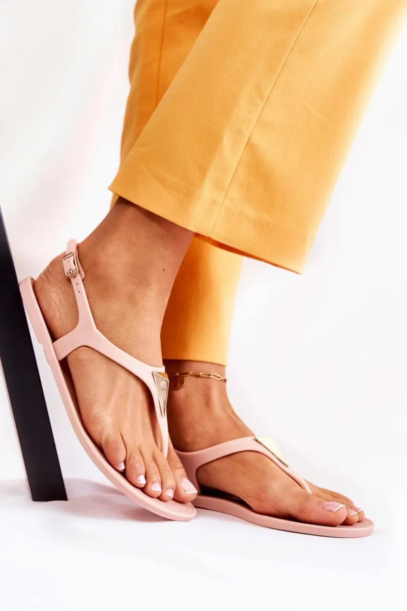 Hot Boto Damskie Sandałki Nude Storm