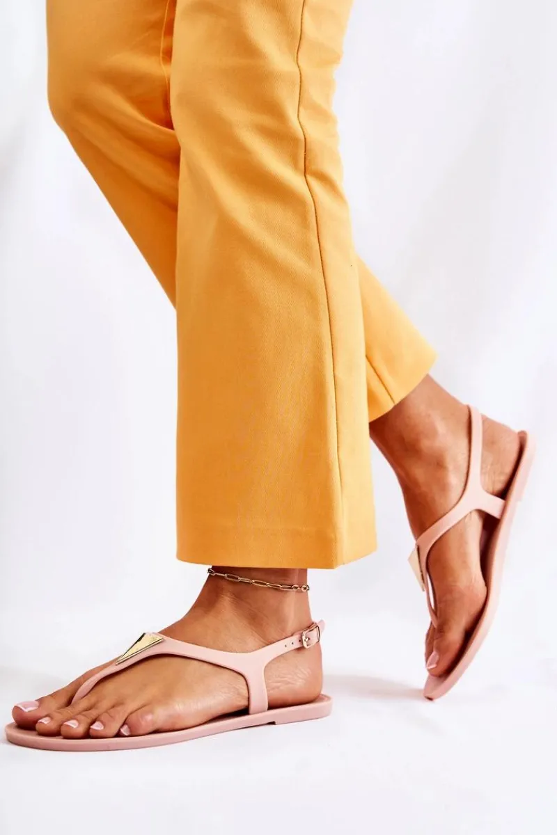 Hot Boto Damskie Sandałki Nude Storm