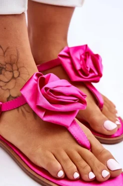 Sandały Płaskie><noscript><img width=