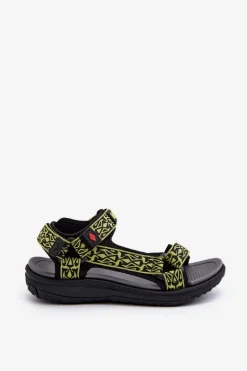 Clearance Lee Cooper Damskie Sandały LCW-24-34-2609 Limonkowe