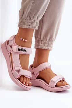 Online Lee Cooper Damskie Sandały LCW-24-34-2613 Różowe