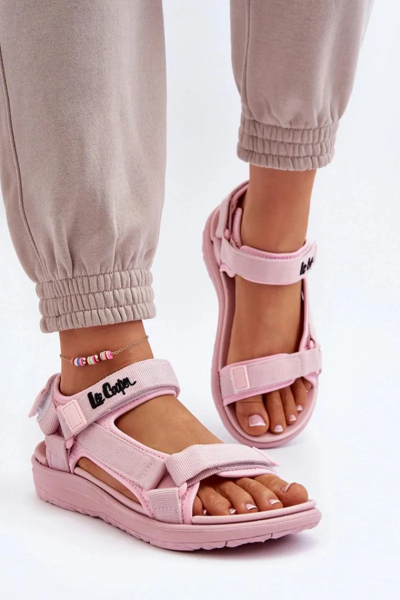 Online Lee Cooper Damskie Sandały LCW-24-34-2613 Różowe