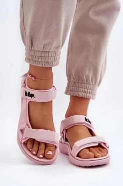Online Lee Cooper Damskie Sandały LCW-24-34-2613 Różowe