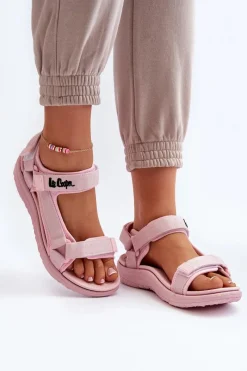 Online Lee Cooper Damskie Sandały LCW-24-34-2613 Różowe