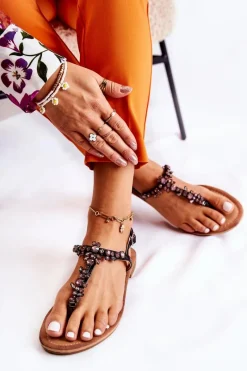 Clearance Damskie buty S.Barski Damskie Sandały Na Lato Czarne Margery