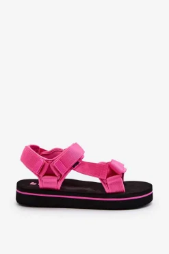 Hot Lee Cooper Damskie Sandały Na Platformie LCW-24-05-2750L Fuksja Różowy