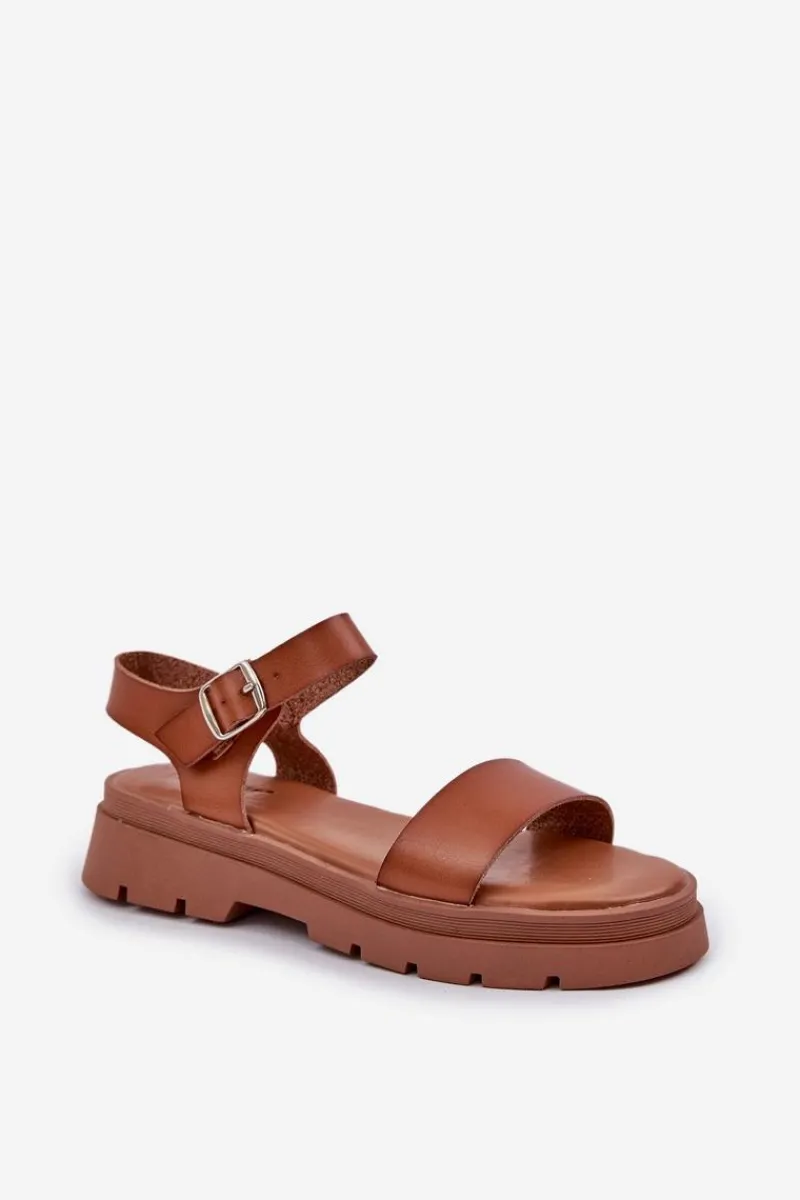 Best Boto Damskie Sandały Na Platformie Camel Evaretha