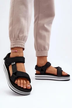 Sandały Płaskie><noscript><img width=