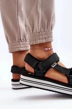 Sandały Płaskie><noscript><img width=