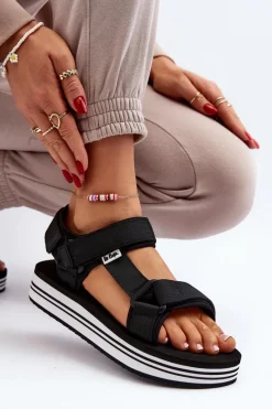 Sandały Płaskie><noscript><img width=