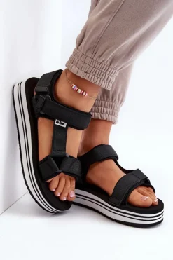 Sandały Płaskie><noscript><img width=