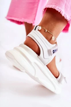 Sandały Płaskie><noscript><img width=