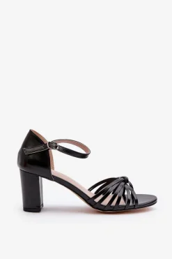 Sandały Na Słupku|Sandały Na Obcasie><noscript><img width=