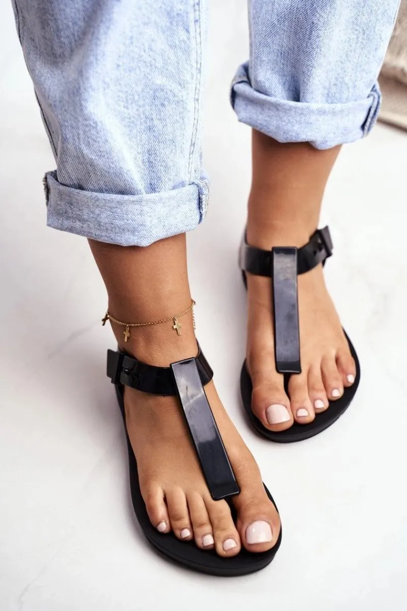 Sale ZAXY Damskie Sandały Pachnące Gumowe Czarne DD285039