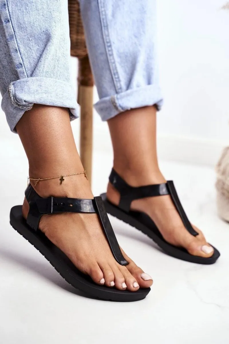 Sale ZAXY Damskie Sandały Pachnące Gumowe Czarne DD285039