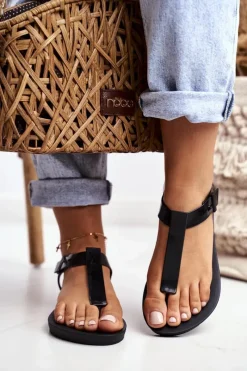 Sale ZAXY Damskie Sandały Pachnące Gumowe Czarne DD285039