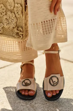 Sandały Płaskie><noscript><img width=