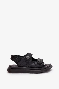 Sandały Płaskie><noscript><img width=