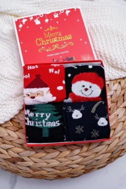 Online Damskie Skarpetki Pachnące Zestaw 4 Pary Świąteczne A2 Skarpetki|Skarpetki