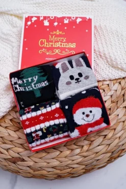 Skarpetki|Skarpetki>COSAS Damskie Skarpetki Pachnące Zestaw 4 Pary Świąteczne A4