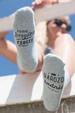 Skarpetki|Skarpetki>Boto Damskie Skarpetki SOXO "Robię brzydkie rzeczy, ale bardzo ładnie"