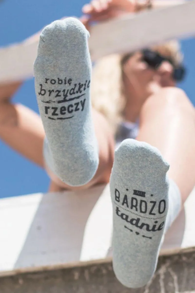 Skarpetki|Skarpetki>Boto Damskie Skarpetki SOXO "Robię brzydkie rzeczy, ale bardzo ładnie"
