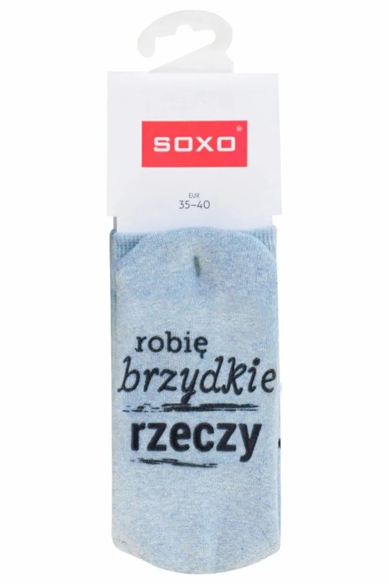 Skarpetki|Skarpetki>Boto Damskie Skarpetki SOXO "Robię brzydkie rzeczy, ale bardzo ładnie"