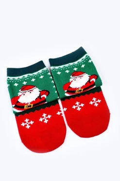 Online Damskie Skarpetki W Świąteczne Wzory Zielone Skarpetki|Skarpetki